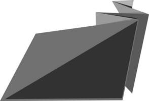 Stylish gray and black ribbon. vector