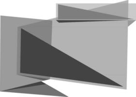 Stylish gray and black ribbon. vector