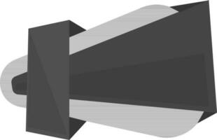 Black and gray ribbon. vector