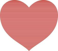 Elegant red heart design. vector