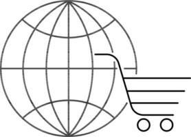 Vector sign or symbol for Online Shopping.