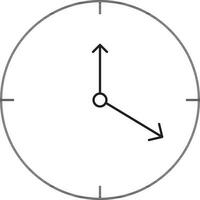 hora administración concepto con reloj. vector