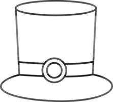 Flat illustration of Leprechaun Hat. vector