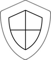 Web Protection sign or symbol with shield. vector