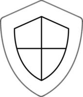 Web Protection sign or symbol with shield. vector
