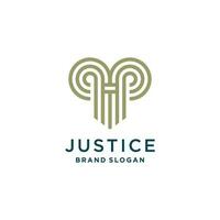 Law firm logo design vector with modern creative style