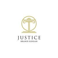 Law firm logo design vector with modern creative style