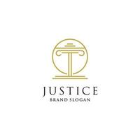 Law firm logo design vector with modern creative style