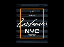 design tshirt streetwear clothing exclusive nyc vector typography perfect for modern apparel