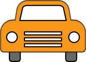 Front side view of a Car. vector