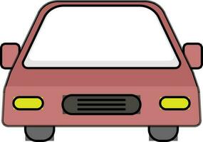 Front side view of a Car. vector