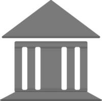 Flat style illustration of bank. vector