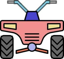 Flat illustration of Quad Bike. vector