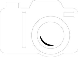 Flat style photographic camera icon. vector