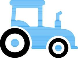 Flat Sign or Symbol of a Tractor for Transport concept. vector