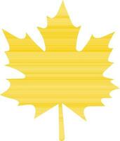 Flat illustration of a maple leaf. vector