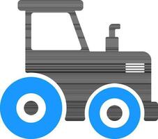 plano firmar o símbolo de un tractor para transporte concepto. vector