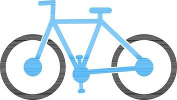 Flat creative sign or symbol of a bicycle. vector