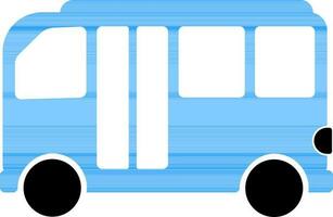 Flat Sign or Symbol of Bus. vector