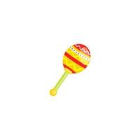 Colorful maracas on white background. vector