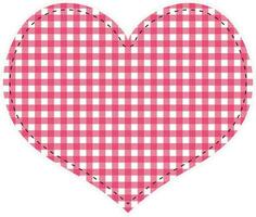 Pink heart for happy valentine's day. vector