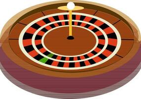 ilustración de ruleta rueda. vector