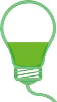 Flat illustration of light bulb. vector