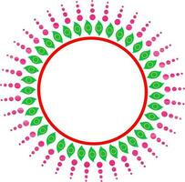 Circular design with three color in illustration. vector