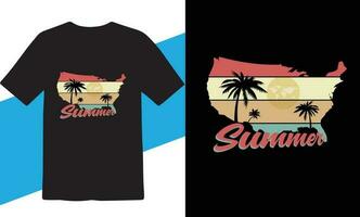 The Summer T-shirts Design Free Download vector