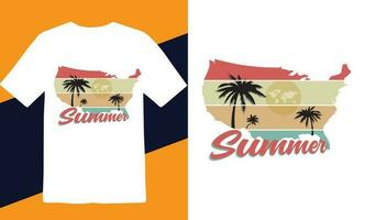 The Summer T-shirts Design Free Download vector