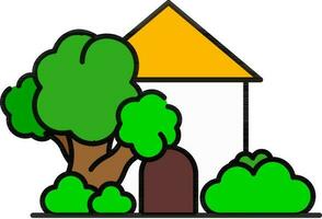 Flat style Greenhouse icon or symbol. vector