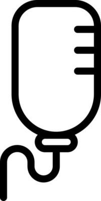 Black line art illustration of Infuse bottle icon.