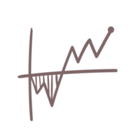 hand drawn doodle elements Business and learning graph symbols For cute planner decorations png