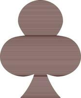 Brown ace cards in flat style. vector