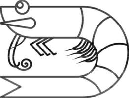 Cartoon character of a eel. vector