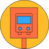 Flat illustration of bus icon. vector