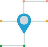 Map pointer directions icon. vector