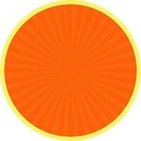 Orange and yellow sticker, tag or label design. vector