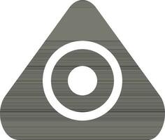 Illustration of a black triangle tailor chalk. vector