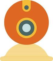 Orange and yellow web camera. vector