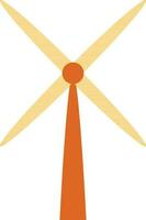 Windmill on white background. vector