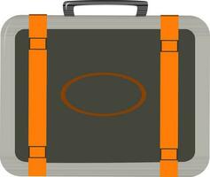 Flat illustration of a suitcase. vector