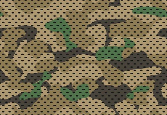 Army camouflage pattern. Military camouflaged fabric texture print, camo textile and green seamless vector background