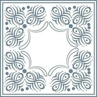 Creative frame with floral design. vector