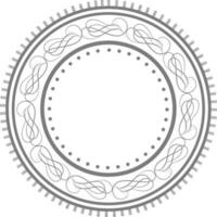 Beautiful frame design in circle shape. vector
