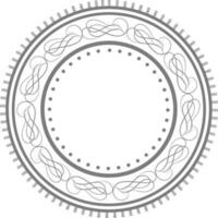 Beautiful frame design in circle shape. vector