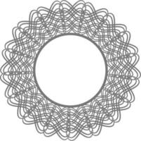 Creative frame design in circle shape. vector