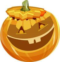 Illustration of pumpkin for Halloween concept. vector