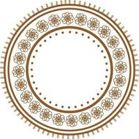 Decorative Frame with floral design. vector