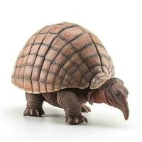 Armadillo isolated on white background, generate ai photo